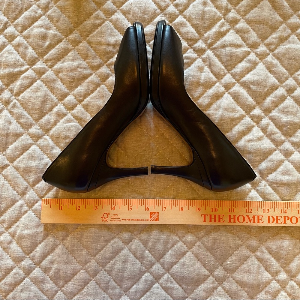 Cole Haan Nike Air Peep Toe Pump Heels Black 8.5B - Picture 13 of 13